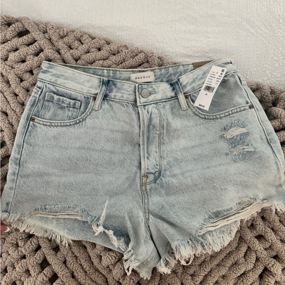 Size 29 pacsun light wash denim shorts